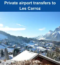 Private airport transfers to Les Carroz
